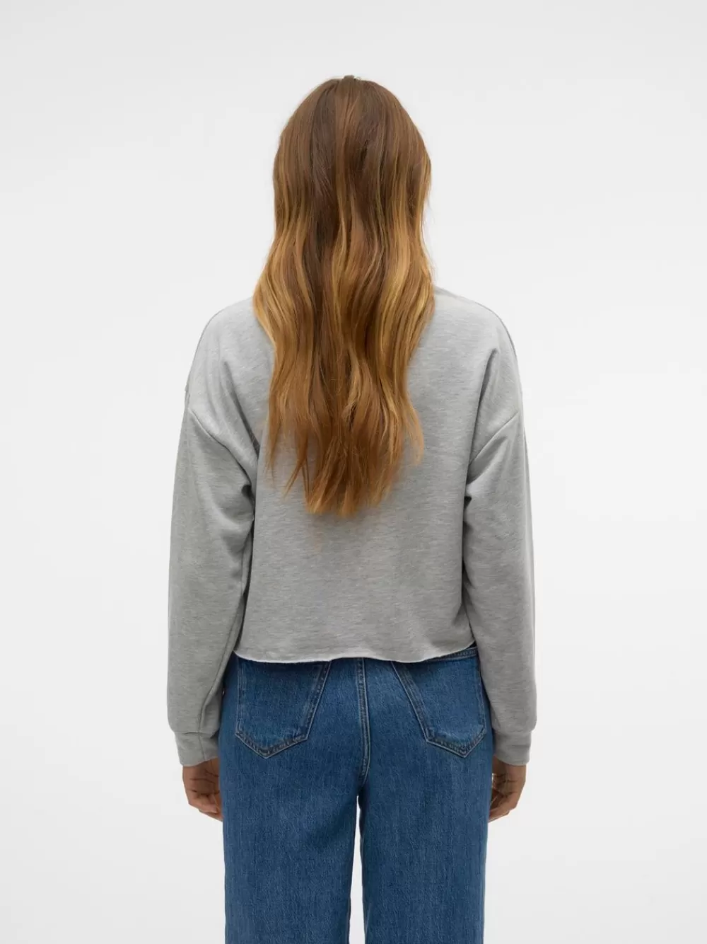 VERO MODA SNLOA Svetarit Light Grey Melange Outlet