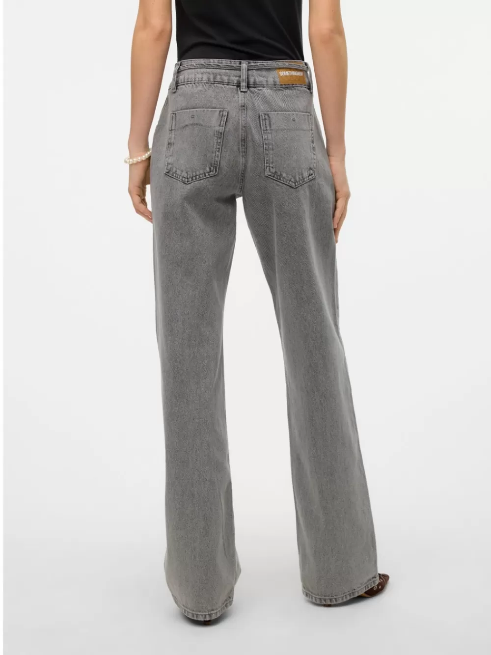 VERO MODA SNRANCY Loose fit Farkut Light Grey Denim New