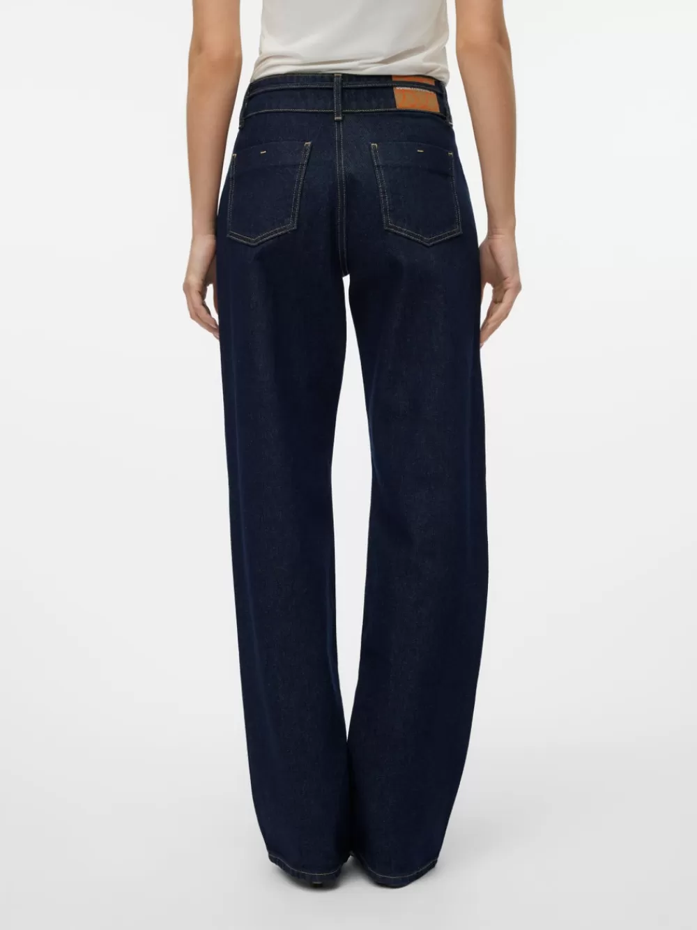 VERO MODA SNRANCY Loose fit Farkut Dark Blue Denim Best