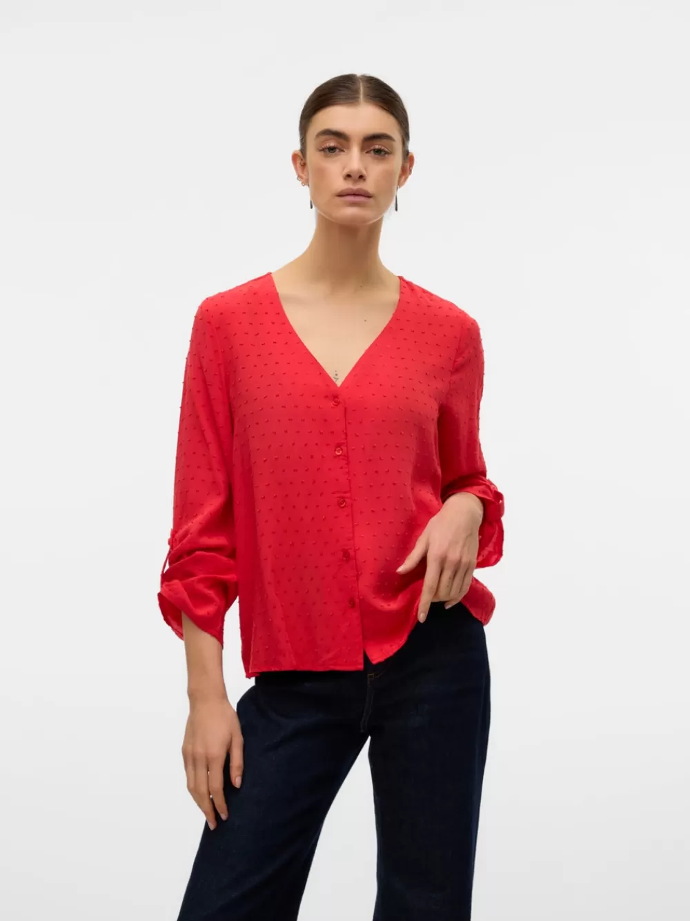 VERO MODA SNRONJA Topit High Risk Red Hot