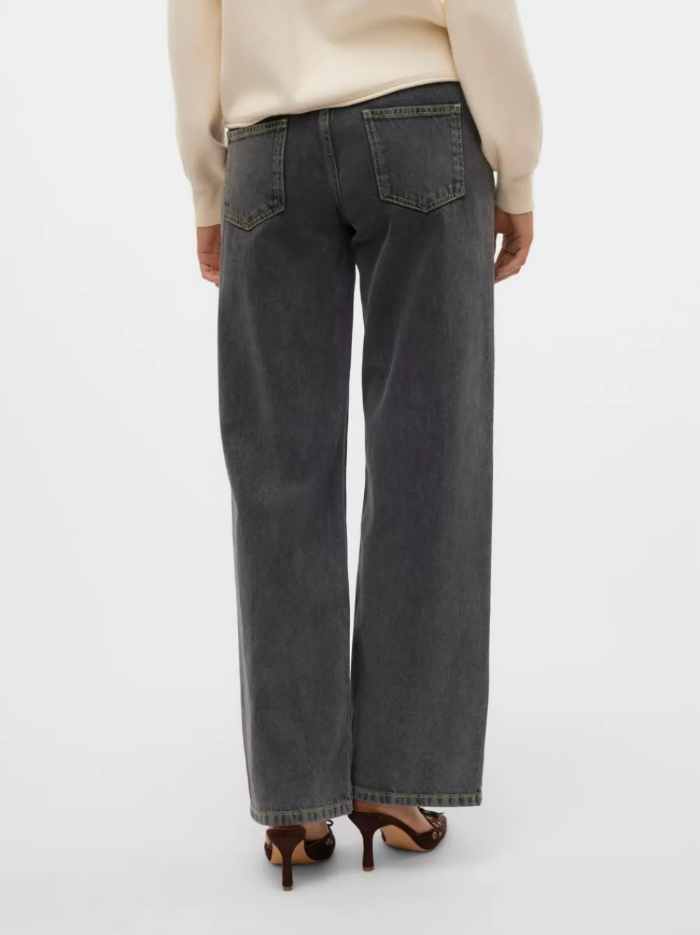 VERO MODA SNRUDI Straight fit Farkut Dark Grey Denim Best