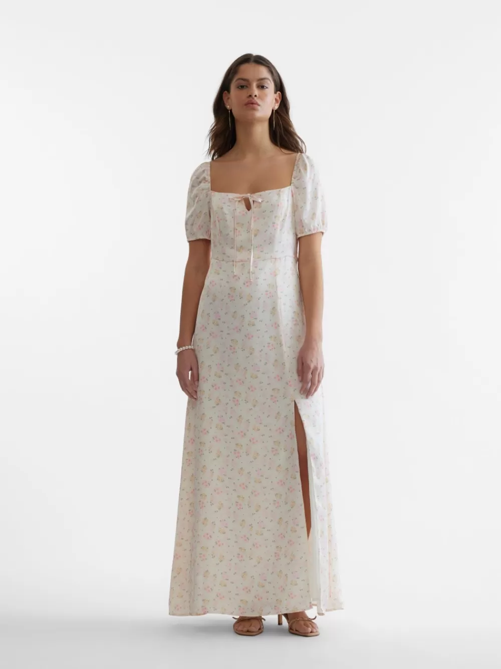 VERO MODA SNSALLY Pitkä mekko White Swan Discount