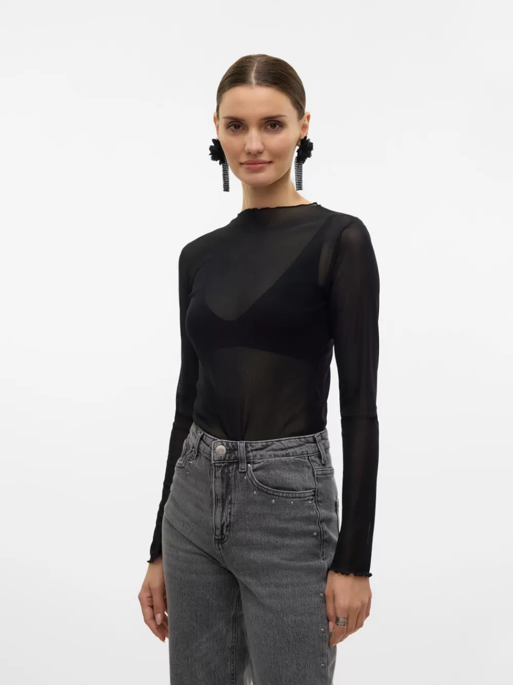 VERO MODA SNSHIMMER Topit Black Clearance