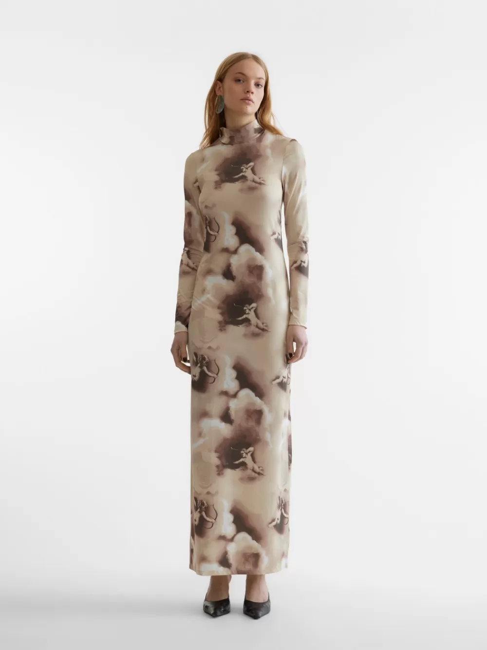 VERO MODA SNTHEODORA Pitkä mekko Oatmeal Best