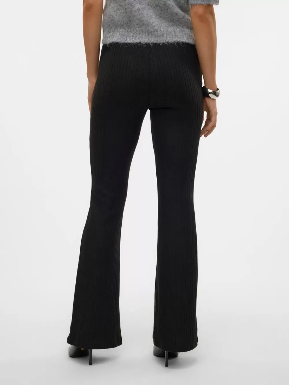 VERO MODA SNVIO Korkea vyötärö Housut Black Best Sale