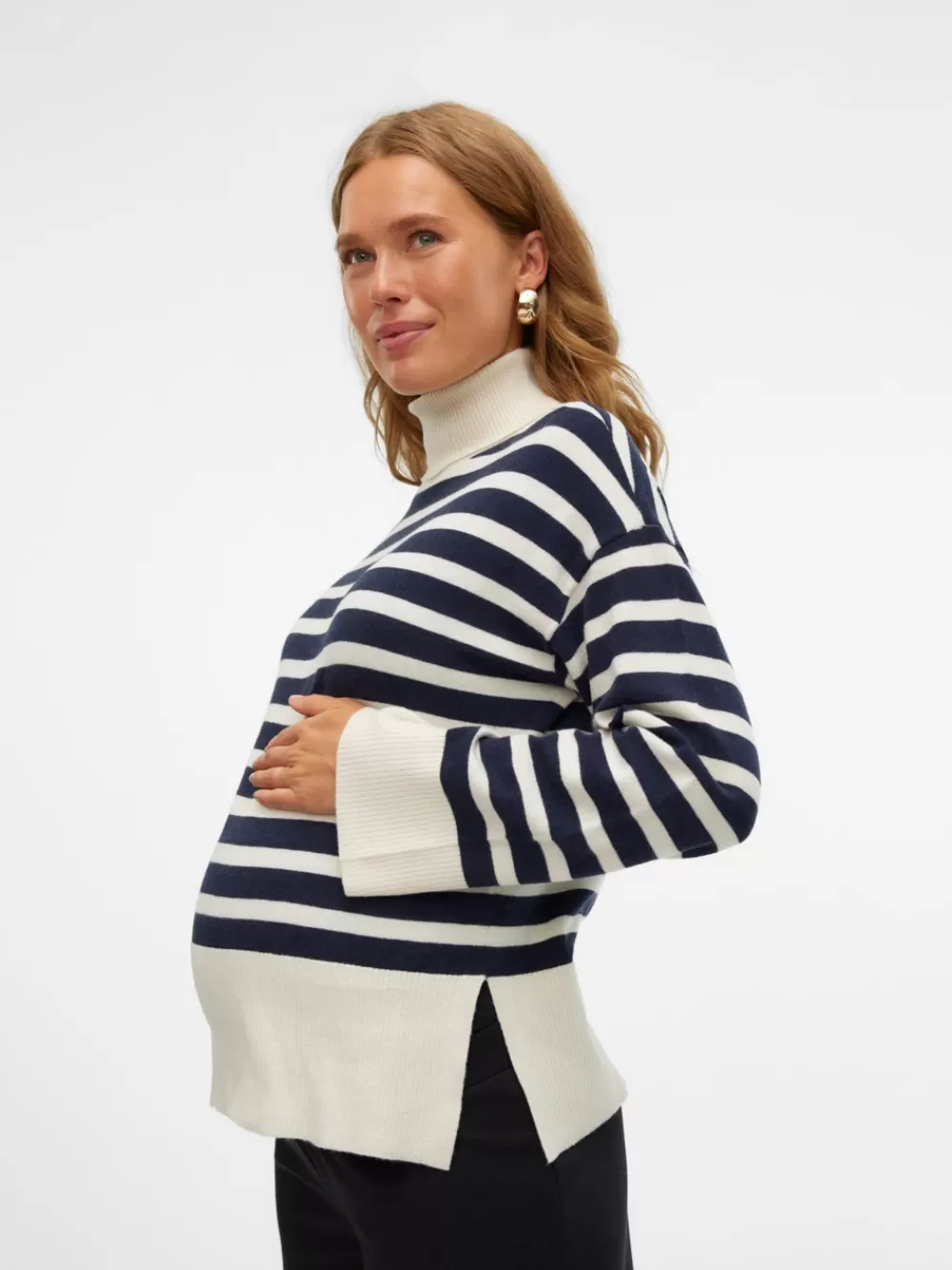 VERO MODA Standard fit Kaksinkertainen poolokaulus Neulepuserot Birch Shop