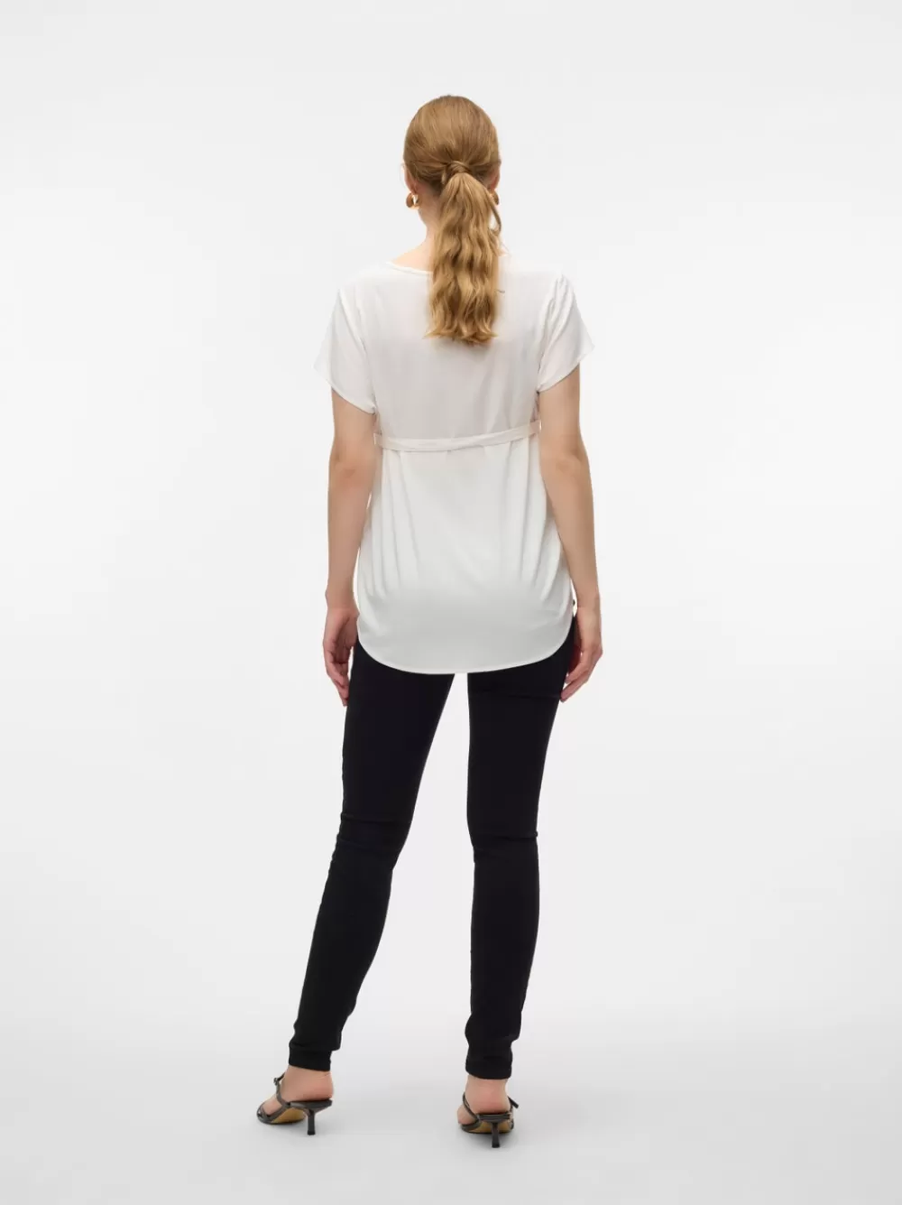 VERO MODA Standard fit O-pääntie Topit Snow White Flash Sale