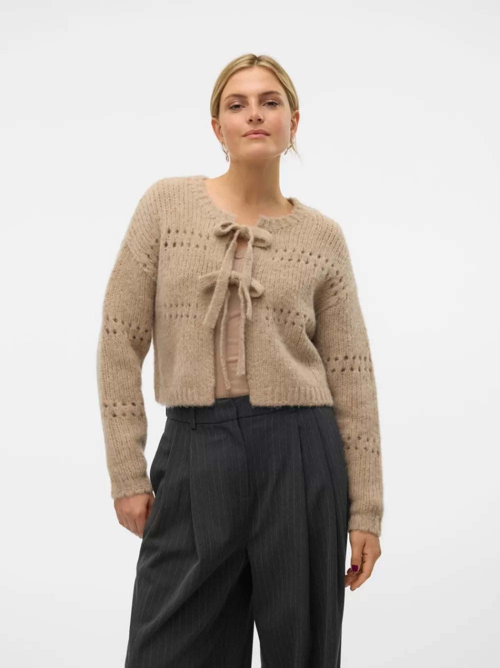 VERO MODA VMADELINA Neuletakit Silver Mink Cheap