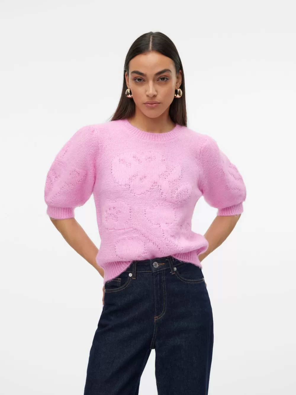 VERO MODA VMAIRE Neulepuserot Fuchsia Pink Best Sale