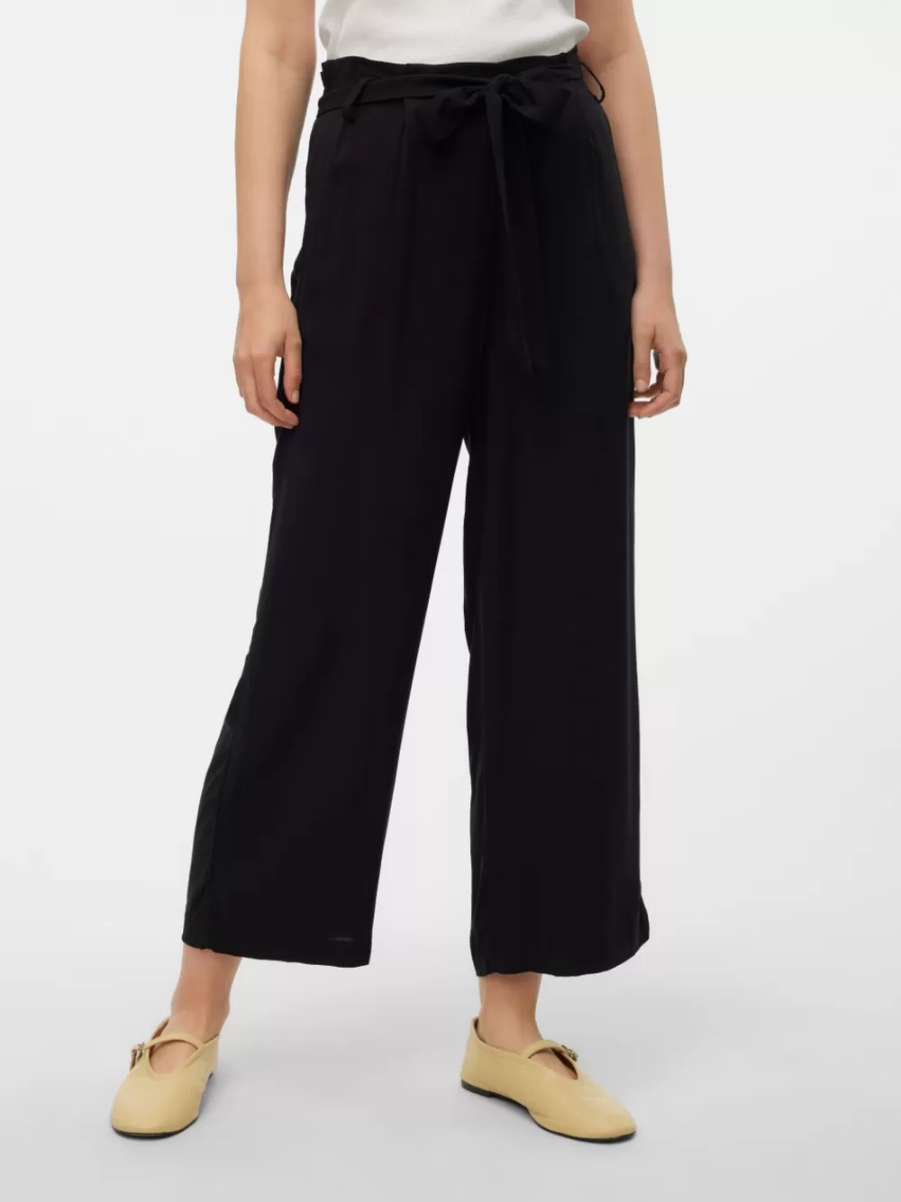 VERO MODA VMALBA Korkea vyötärö Culotte-housut Black Cheap