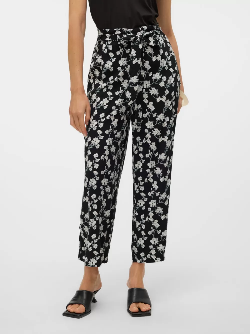 VERO MODA VMALBA Korkea vyötärö Culotte-housut Black New