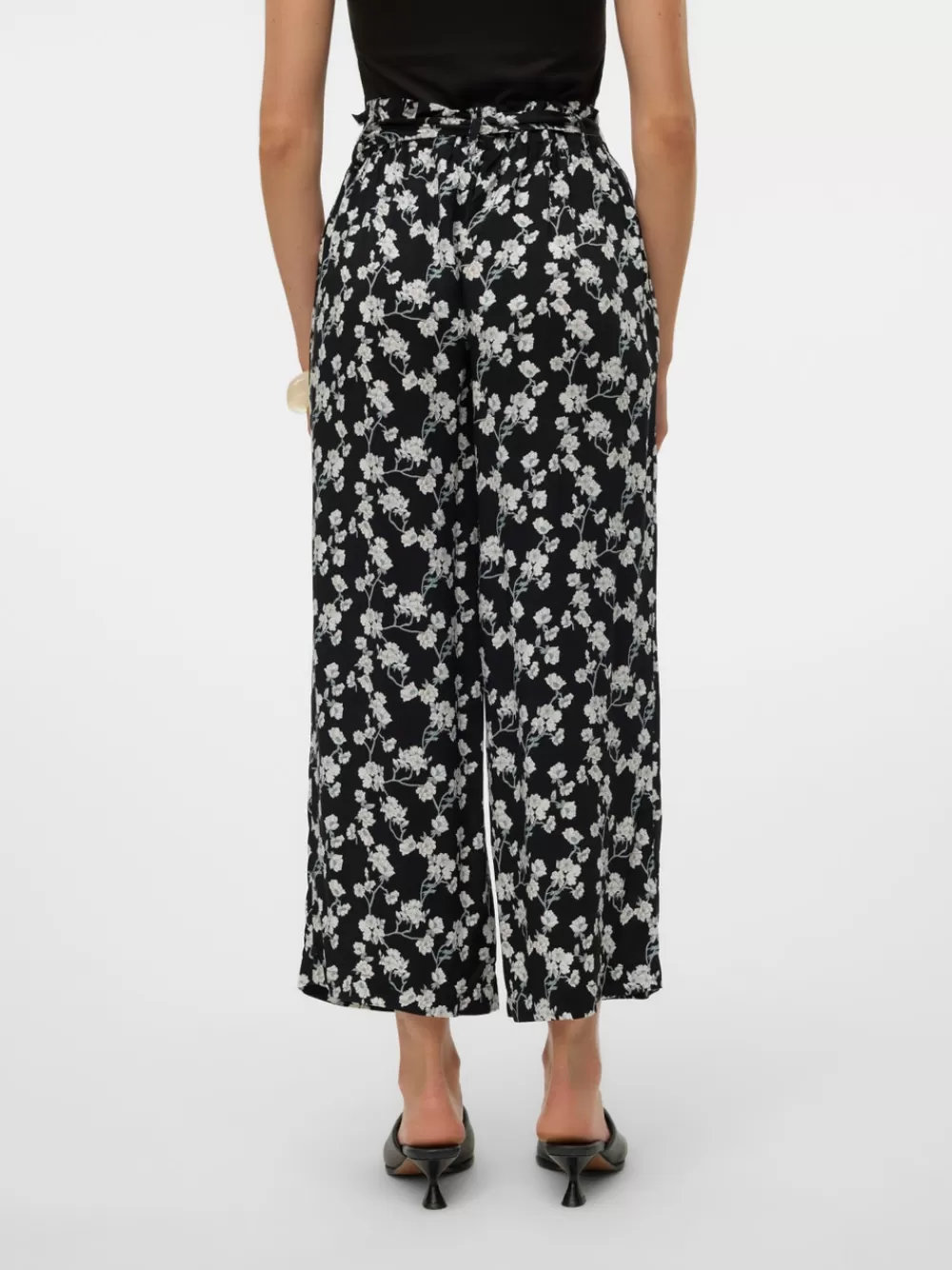 VERO MODA VMALBA Korkea vyötärö Culotte-housut Black New