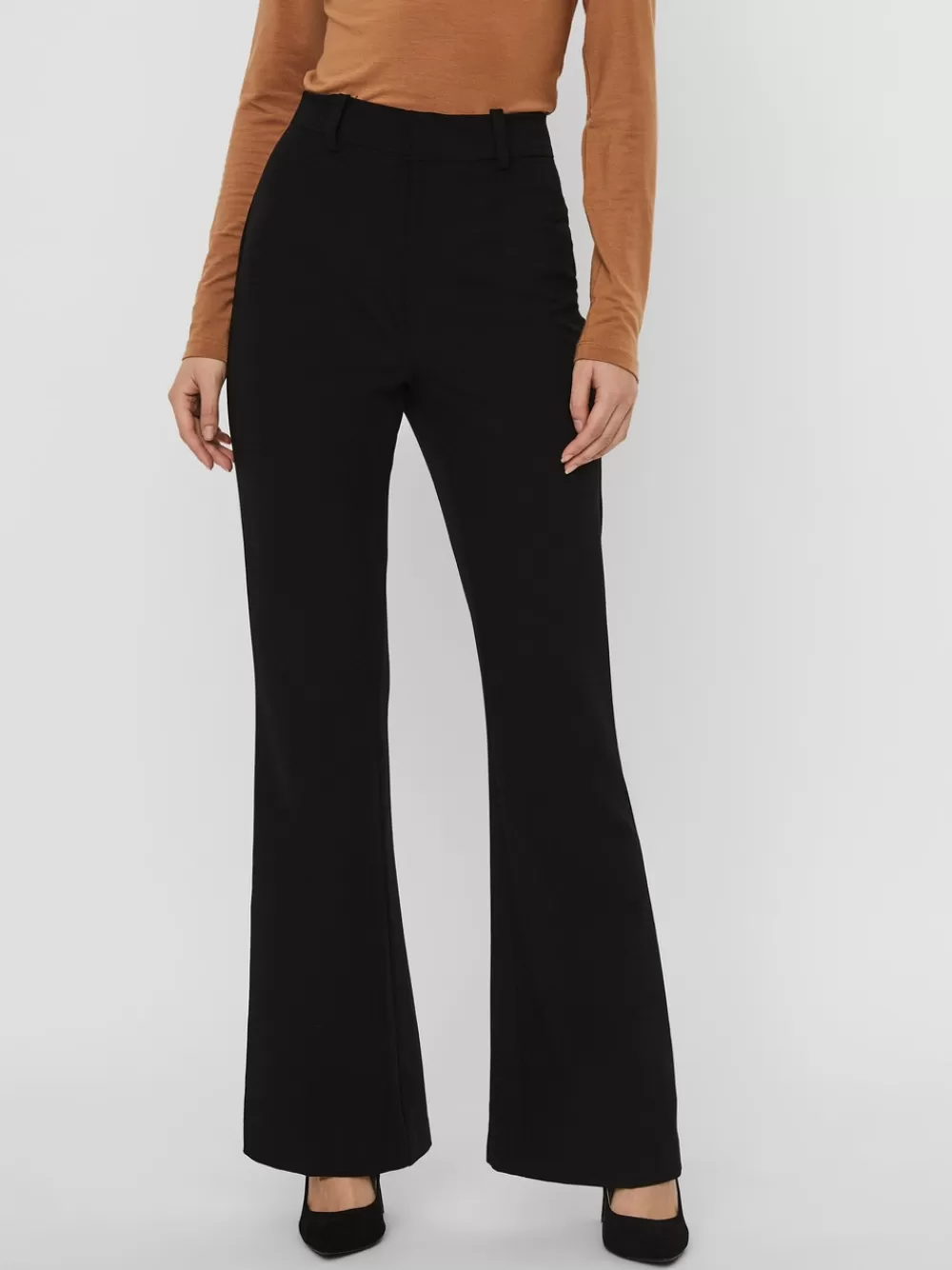 VERO MODA VMALIA Korkea vyötärö Housut Black Hot