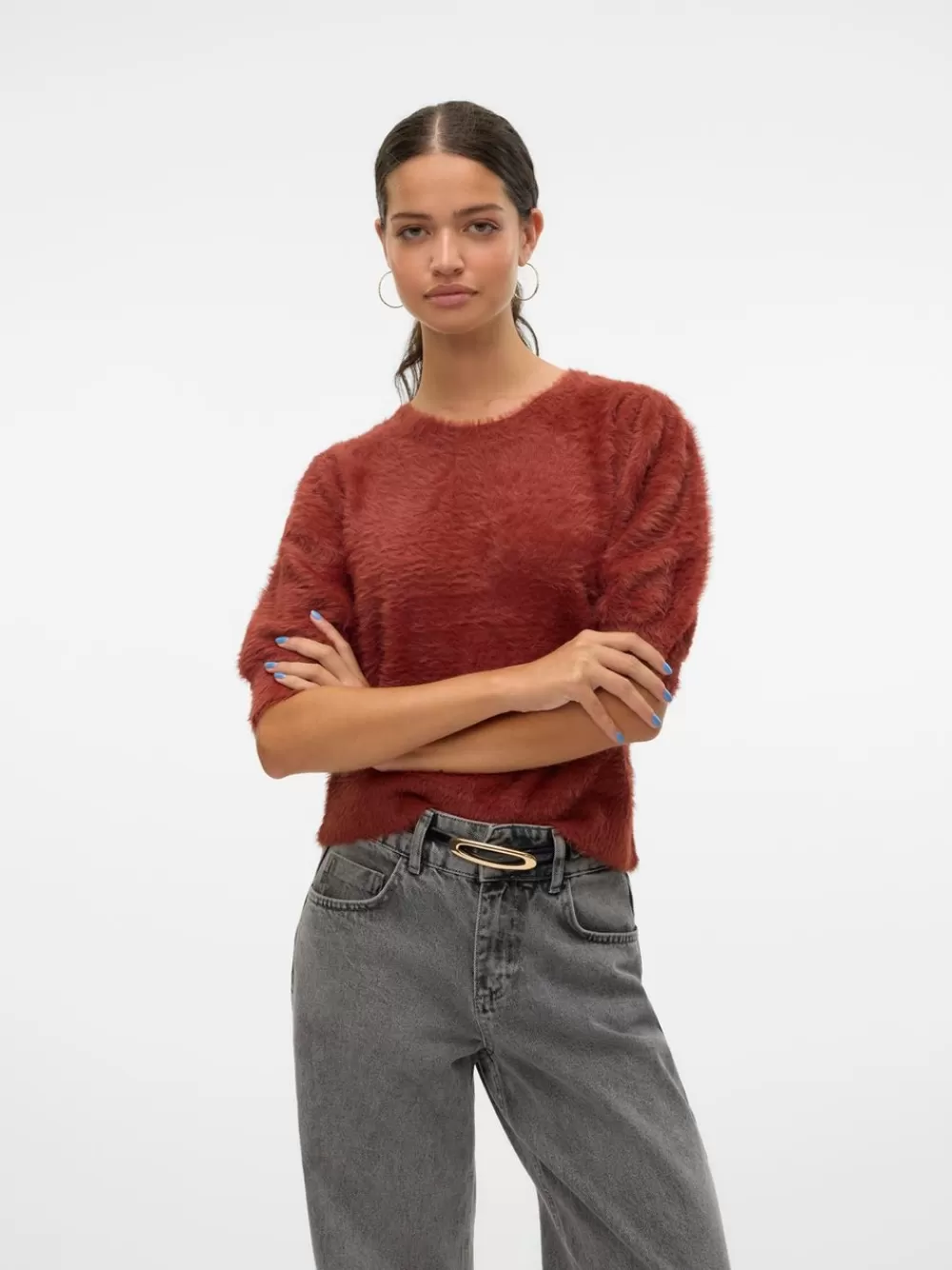 VERO MODA VMALINA Neulepuserot Fired Brick Best Sale