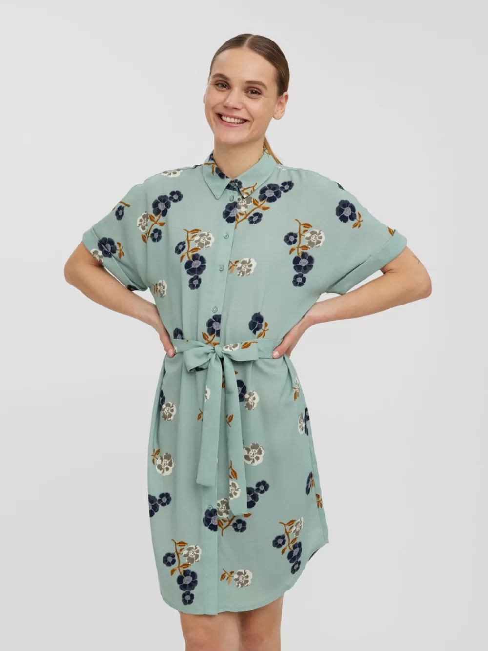 VERO MODA VMALLI Lyhyt mekko Green Milieu Best Sale