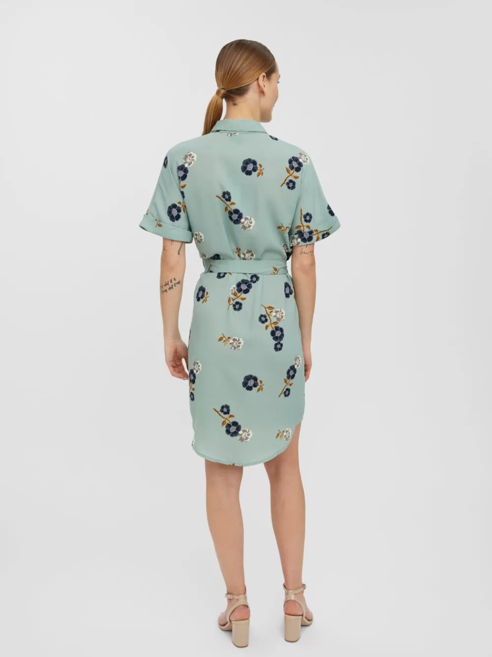 VERO MODA VMALLI Lyhyt mekko Green Milieu Best Sale