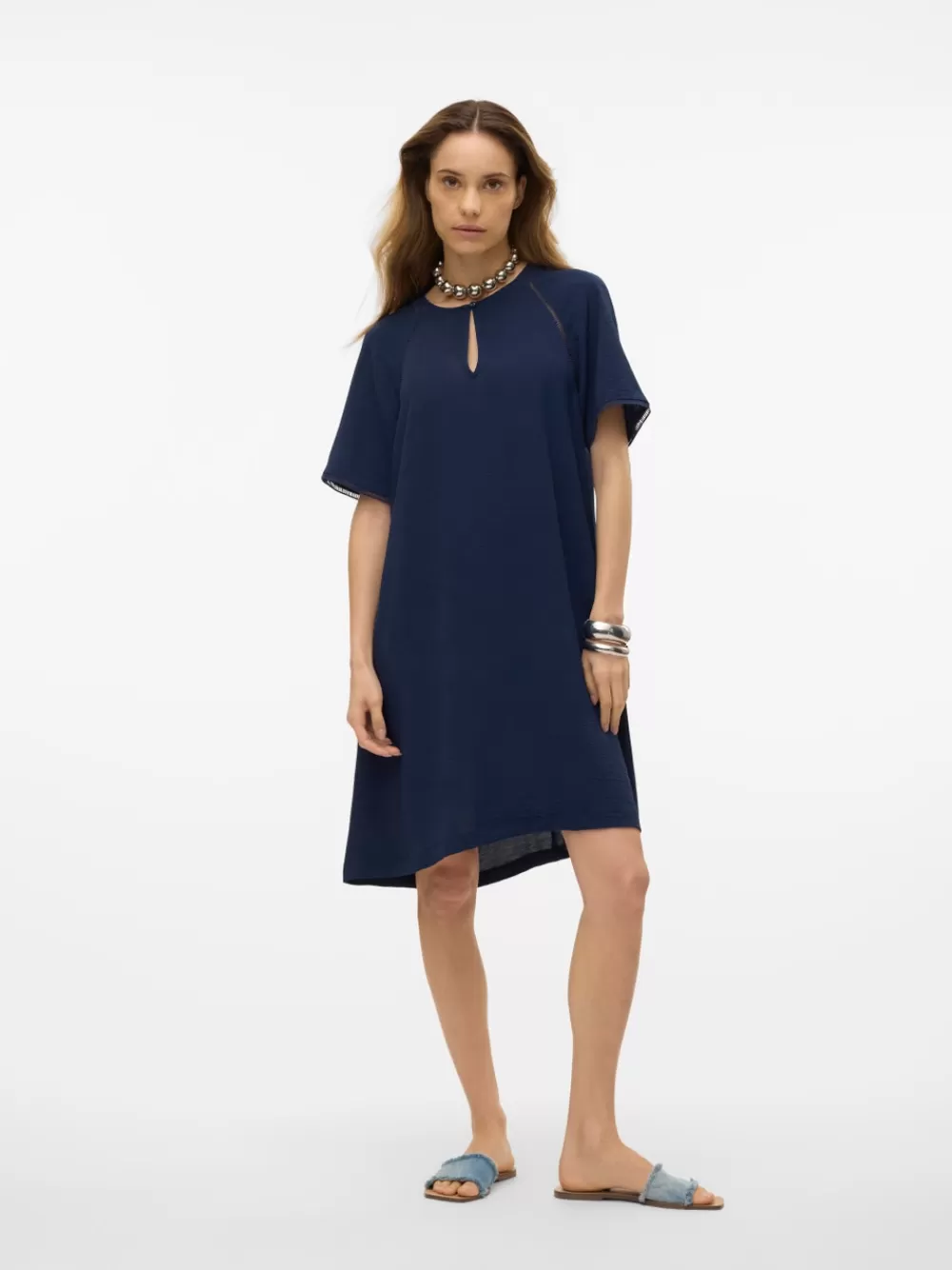 VERO MODA VMALVA Lyhyt mekko Navy Blazer Clearance