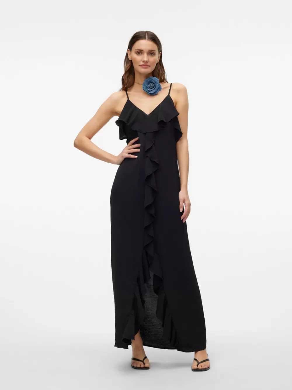 VERO MODA VMALVA Pitkä mekko Black Flash Sale