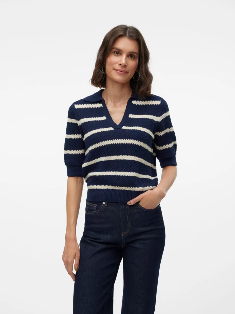 VERO MODA VMAMAZING Neulepuserot Navy Blazer Online