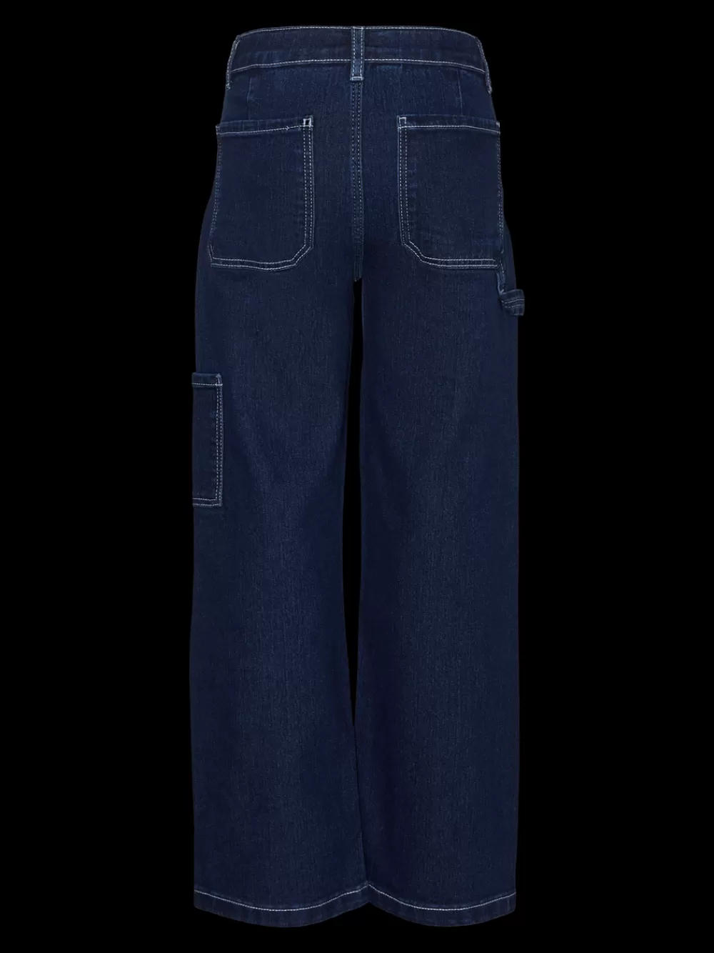 VERO MODA VMAMBER Korkea vyötärö Straight fit Farkut Dark Blue Denim Clearance