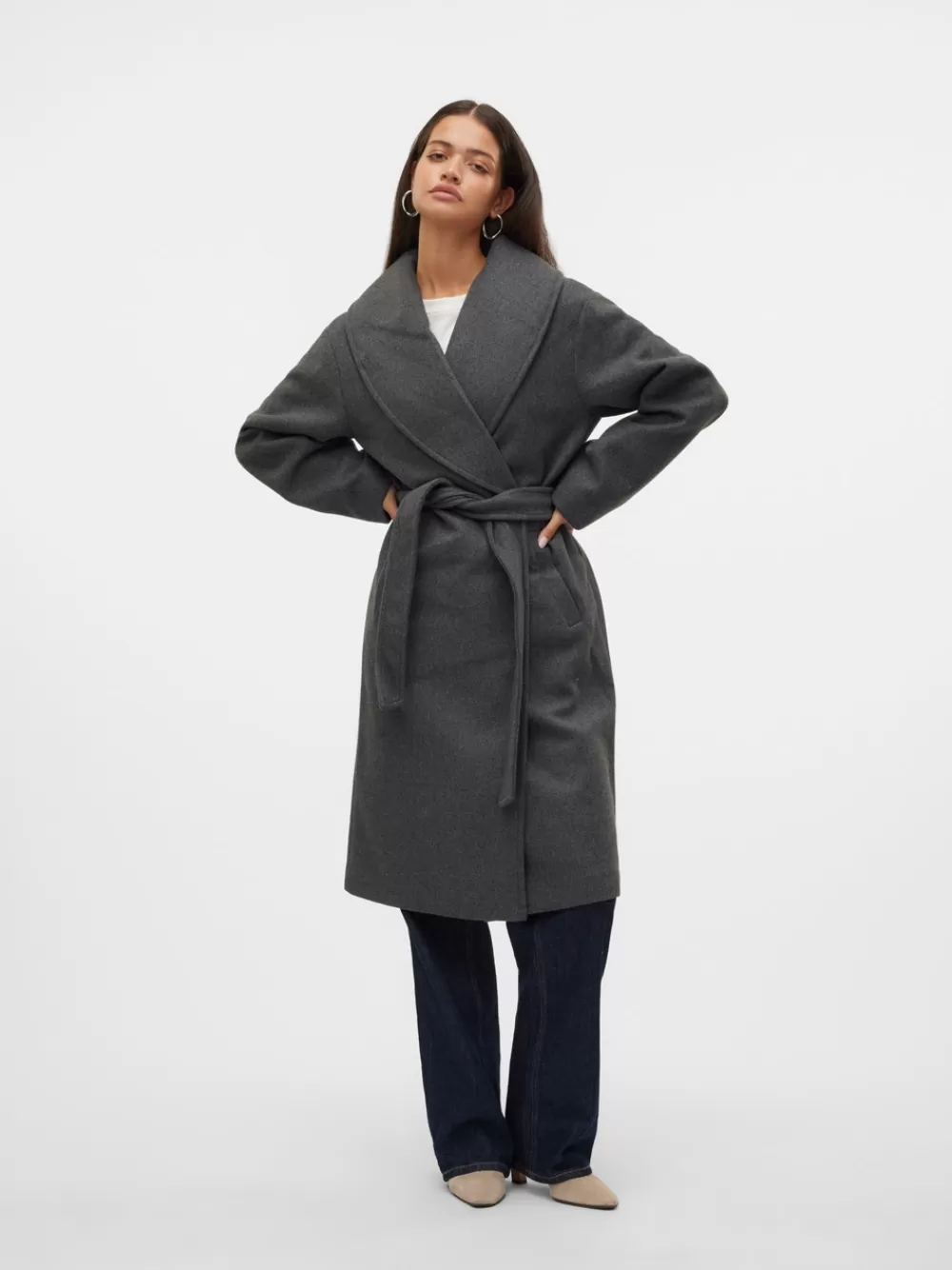 VERO MODA VMANNE Takit Dark Grey Melange Cheap