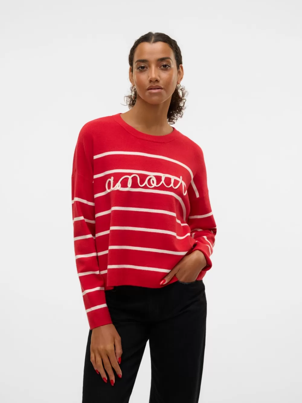 VERO MODA VMARIA Neulepuserot Salsa Cheap