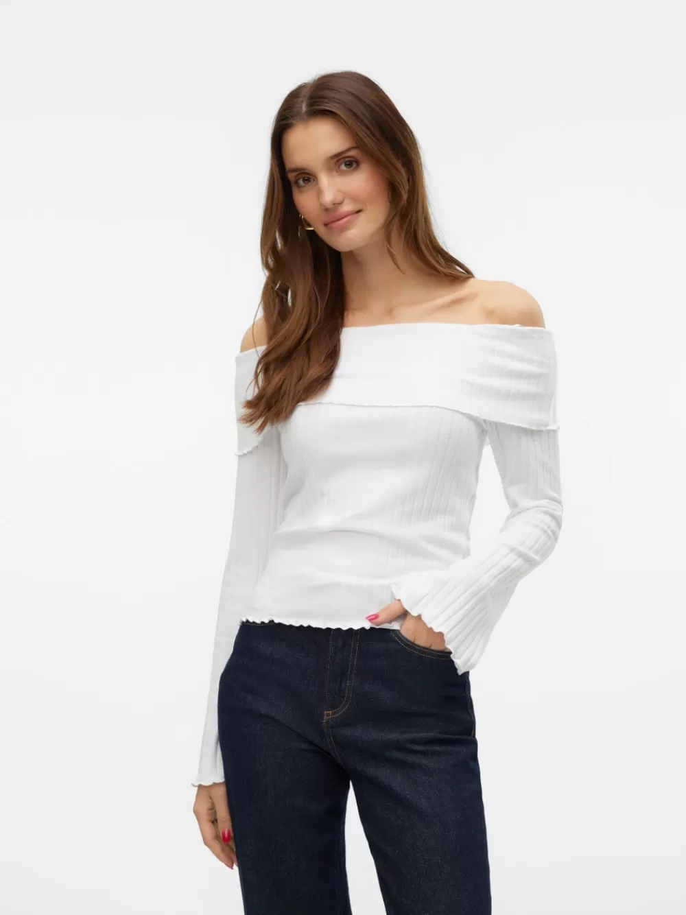 VERO MODA VMAURA Topit Bright White Sale