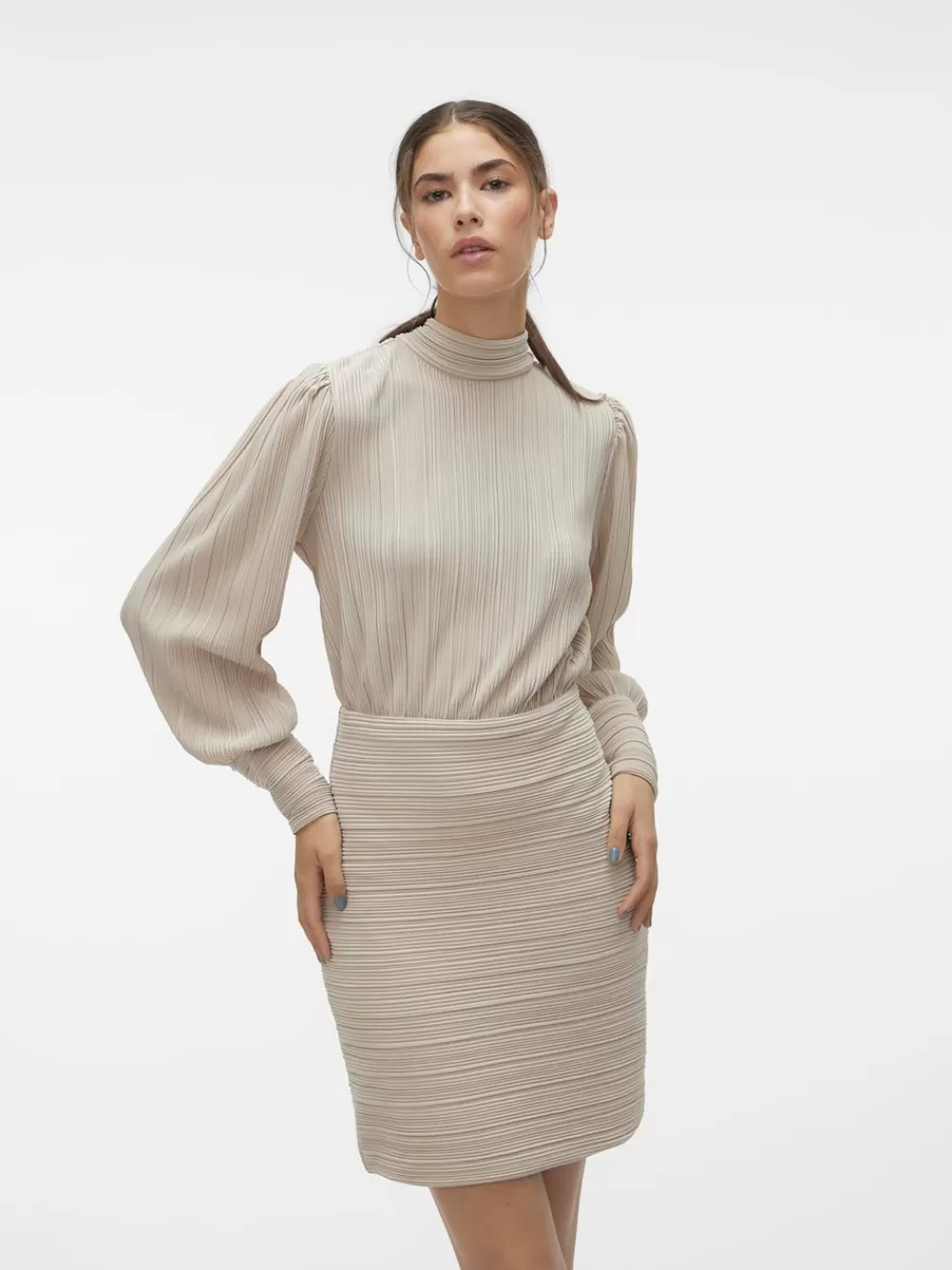 VERO MODA VMAURORA Lyhyt mekko Pumice Stone Sale