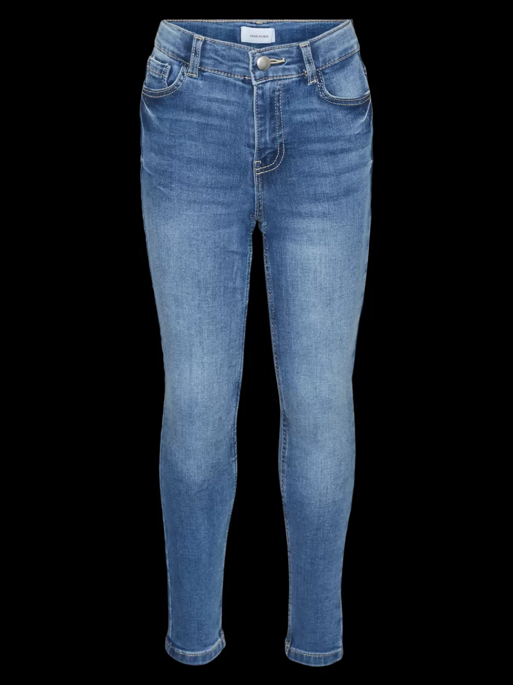 VERO MODA VMAVA Normaali vyötärö Slim fit Farkut Medium Blue Denim Flash Sale