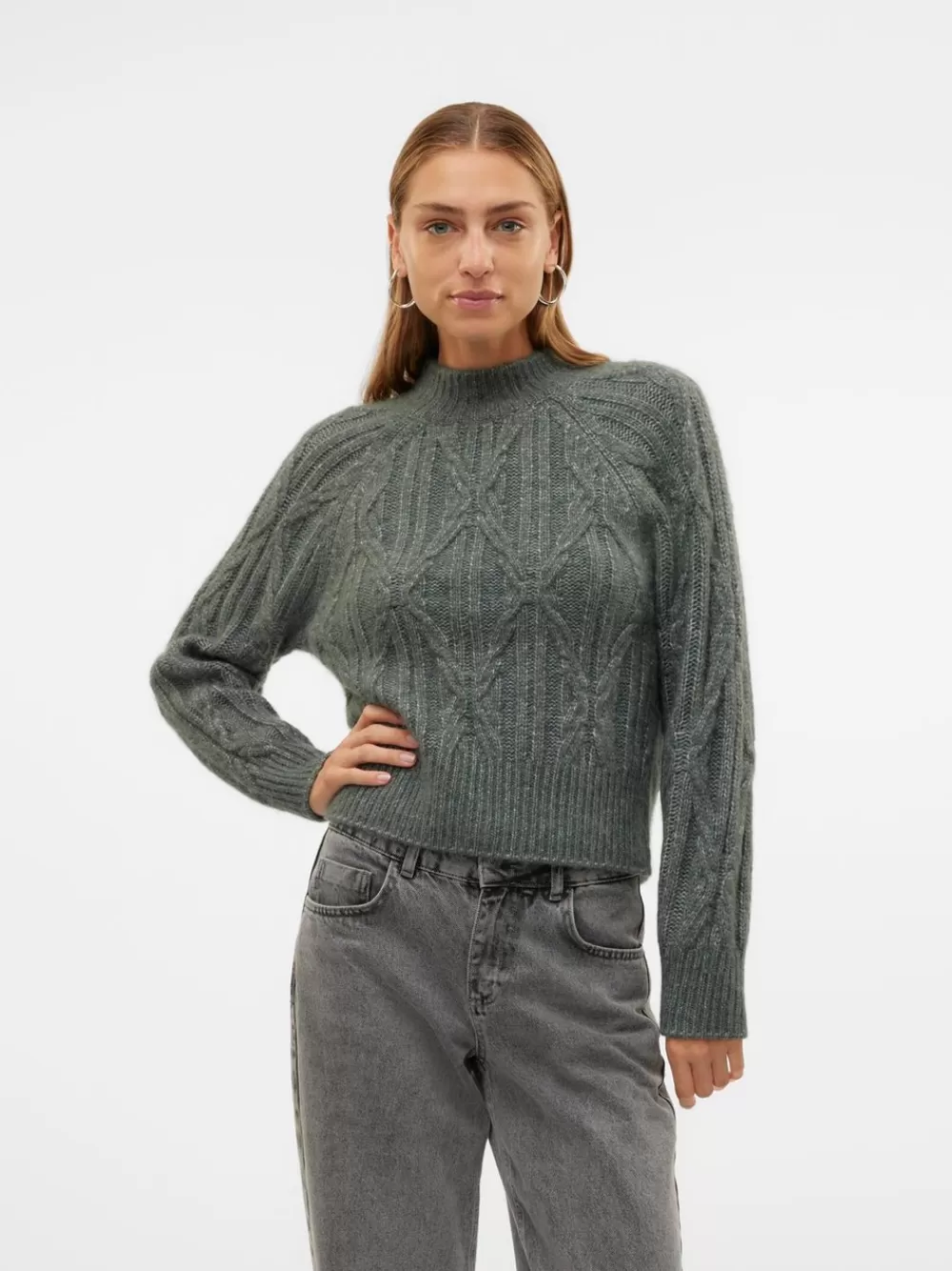 VERO MODA VMBAILY Neulepuserot Balsam Green Best