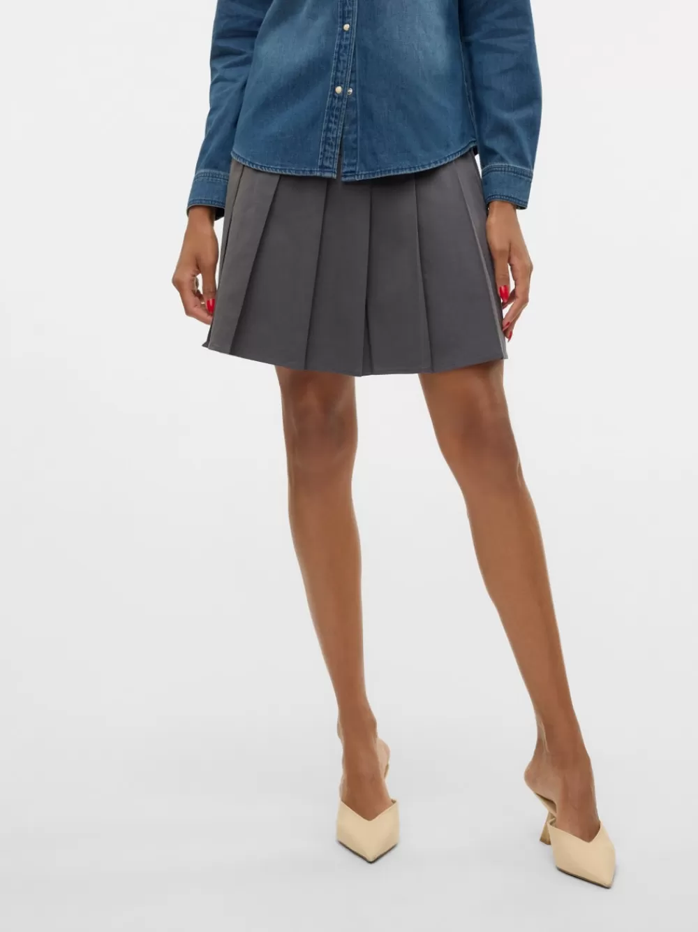 VERO MODA VMBAYA Normaali vyötärö Lyhyt hame Asphalt Fashion