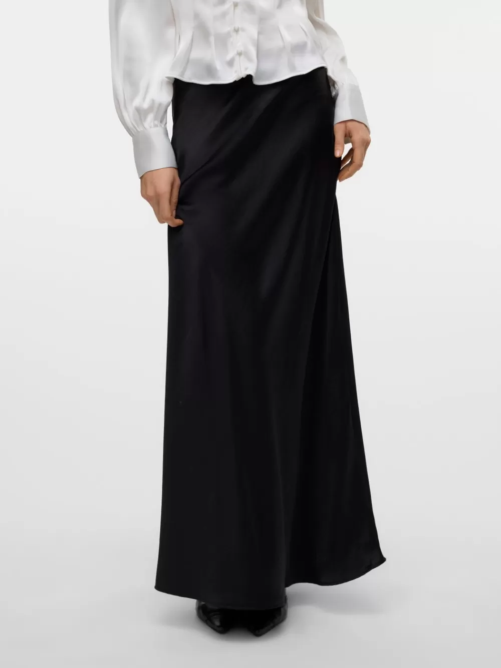 VERO MODA VMBEA Korkea vyötärö Pitkä hame Black Cheap