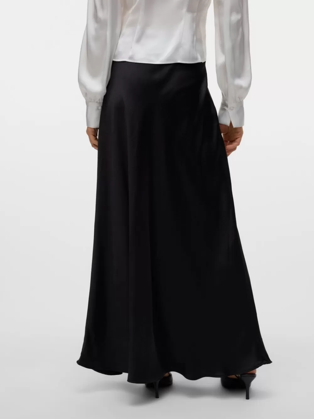 VERO MODA VMBEA Korkea vyötärö Pitkä hame Black Cheap