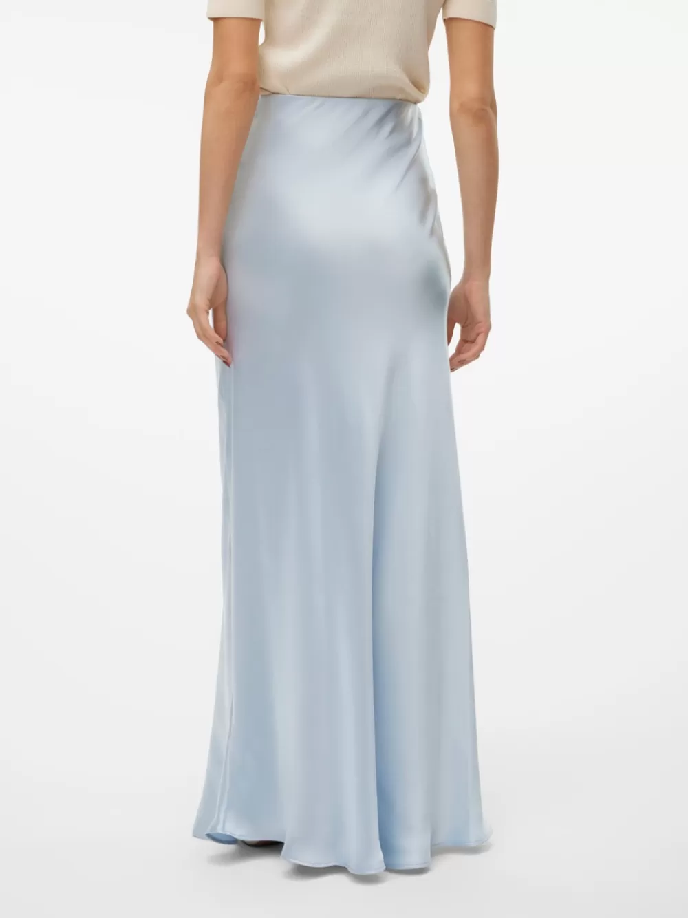 VERO MODA VMBEATRICE Korkea vyötärö Pitkä hame Cashmere Blue Shop
