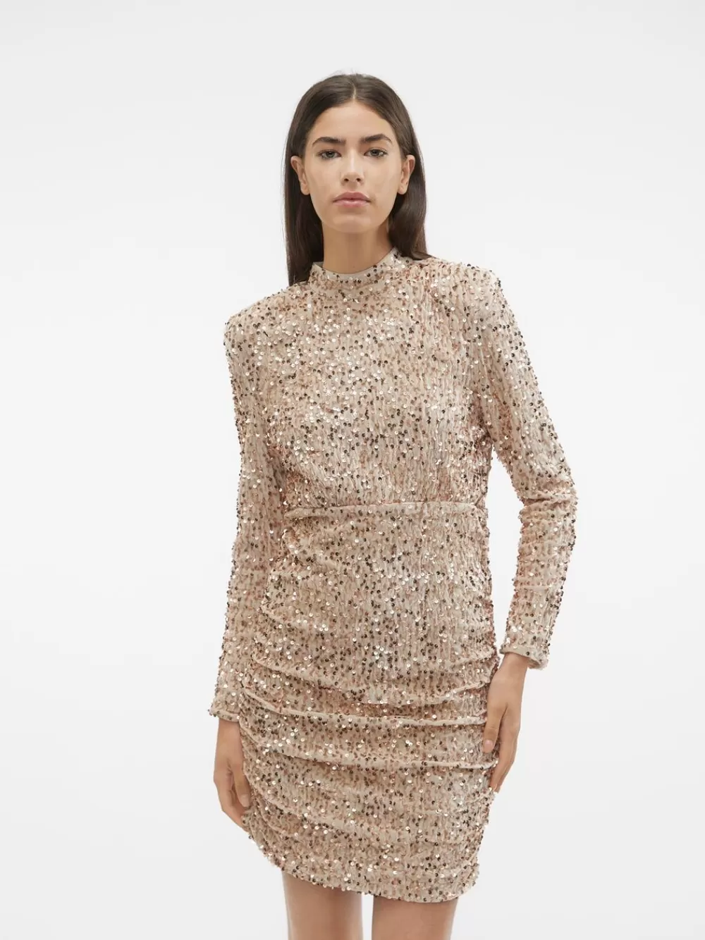 VERO MODA VMBELLA Lyhyt mekko Pumice Stone Best Sale