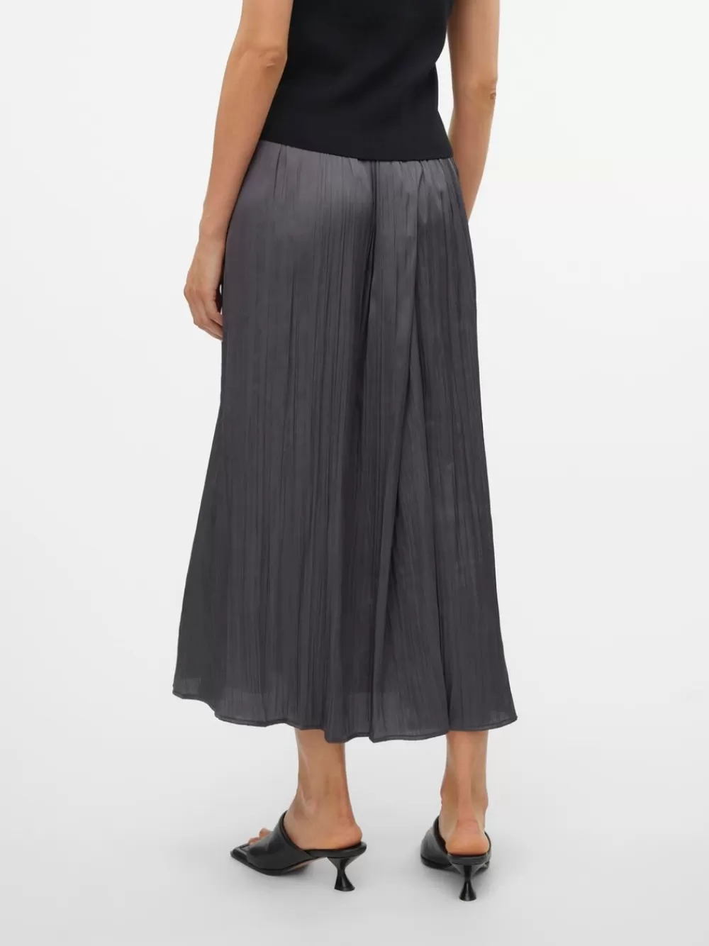 VERO MODA VMBILLIE Korkea vyötärö Pitkä hame Asphalt Flash Sale