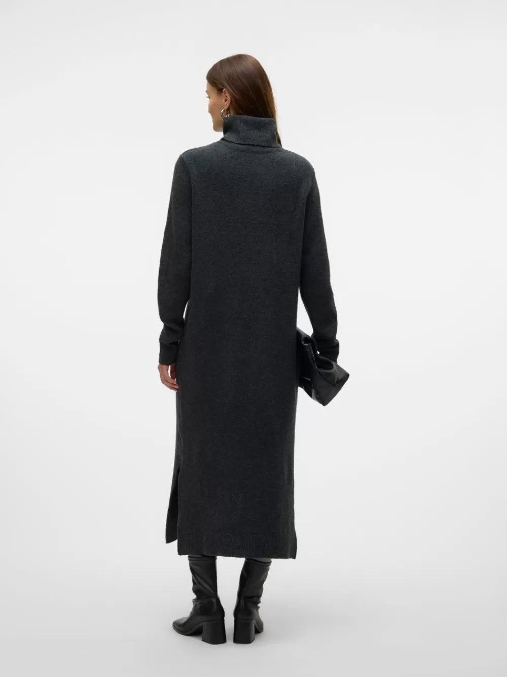 VERO MODA VMBOOM Midimekko Dark Grey Melange Hot