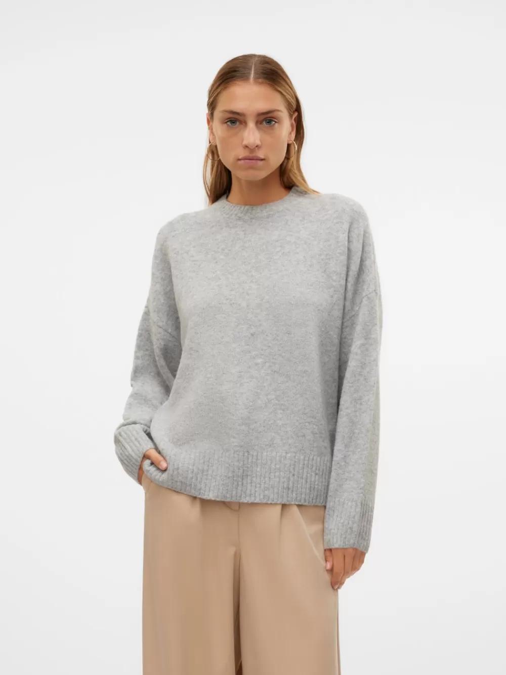 VERO MODA VMBOOM Neulepuserot Light Grey Melange Flash Sale