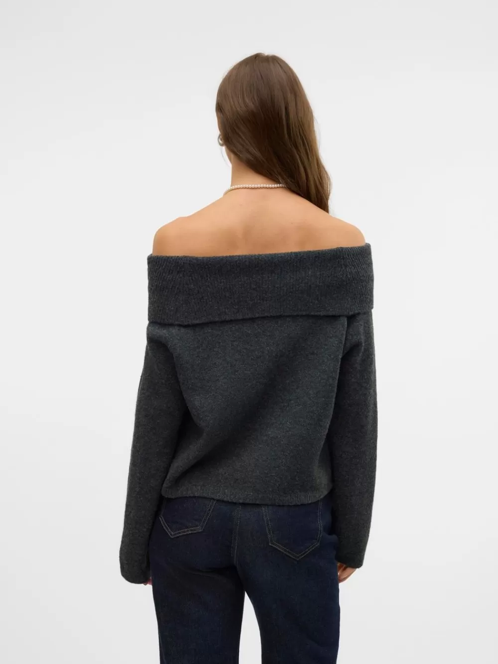 VERO MODA VMBOOM Neulepuserot Dark Grey Melange Store