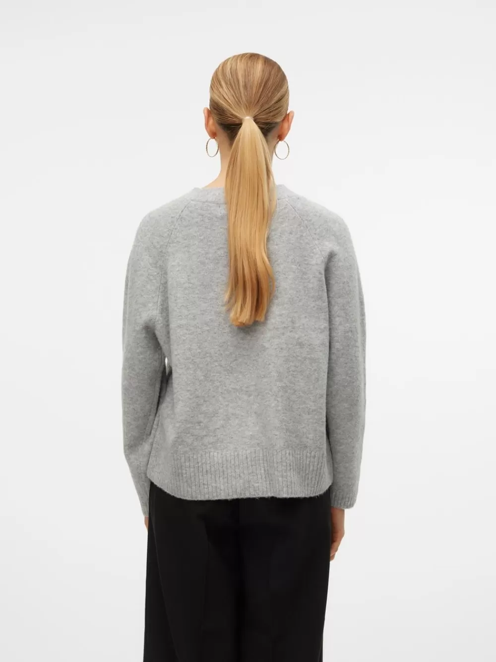 VERO MODA VMBOOM Neuletakit Light Grey Melange Hot
