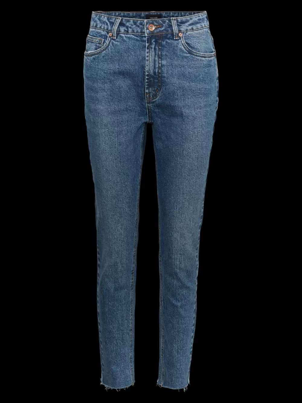 VERO MODA VMBRENDA Korkea vyötärö Straight fit Farkut Medium Blue Denim Flash Sale
