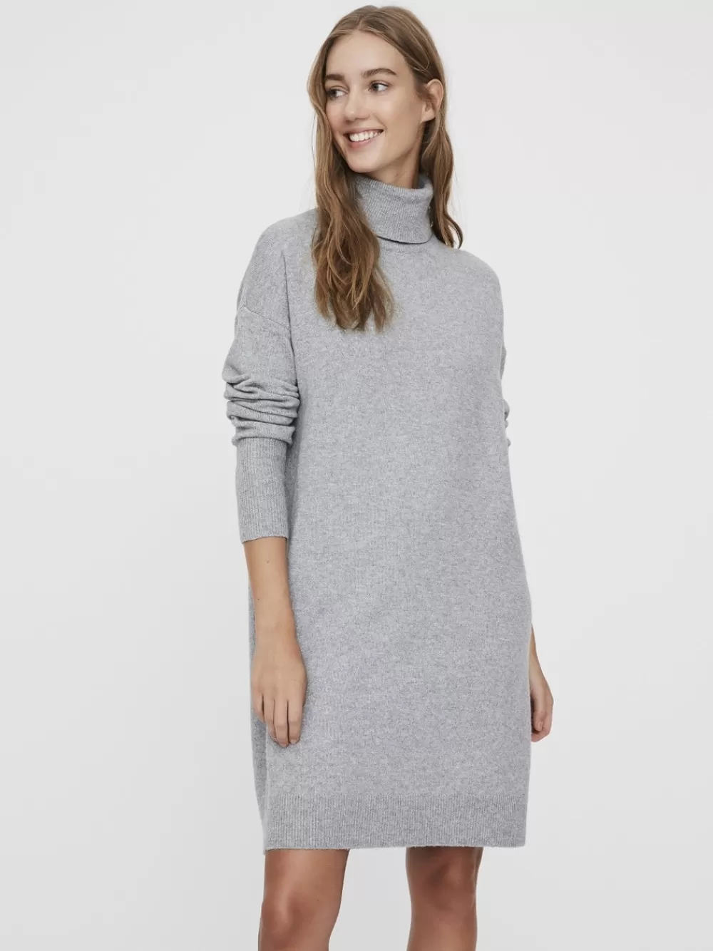 VERO MODA VMBRILLIANT Lyhyt mekko Light Grey Melange New