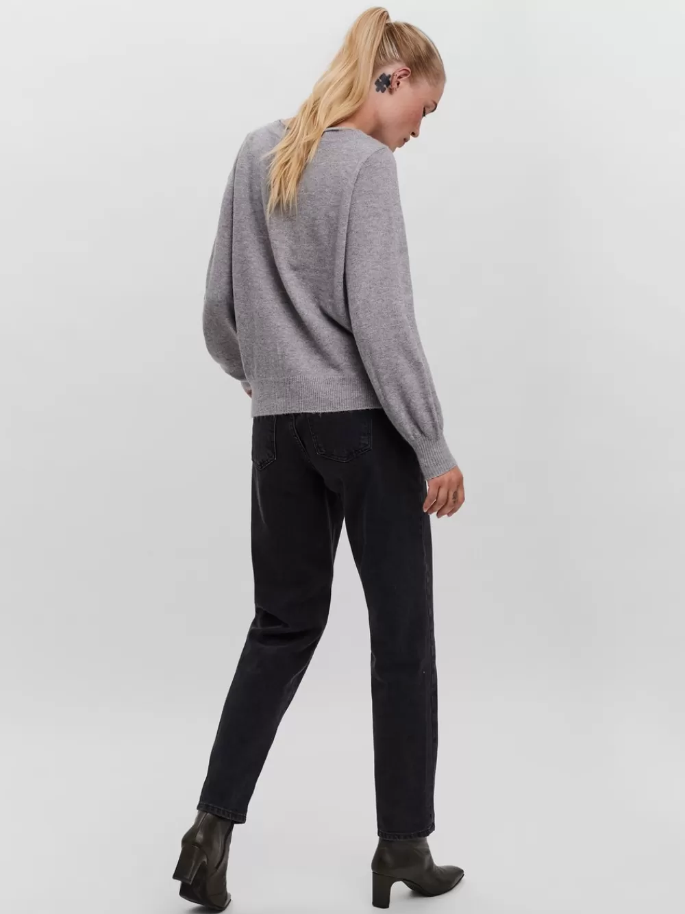 VERO MODA VMBRILLIANT Neulepuserot Light Grey Melange Discount