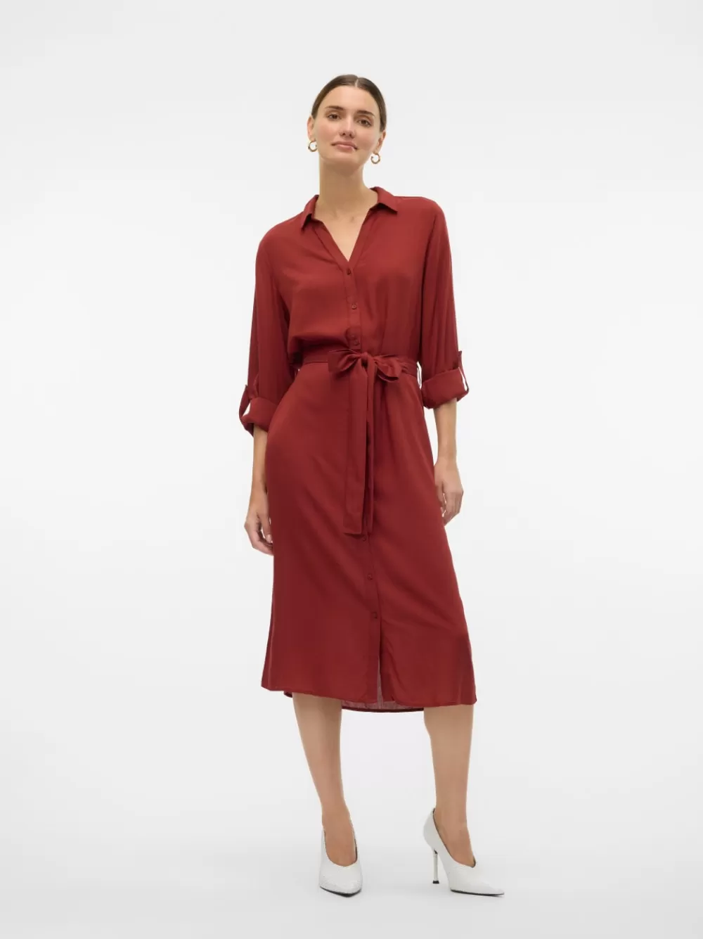 VERO MODA VMBUMPY Midimekko Fired Brick Cheap