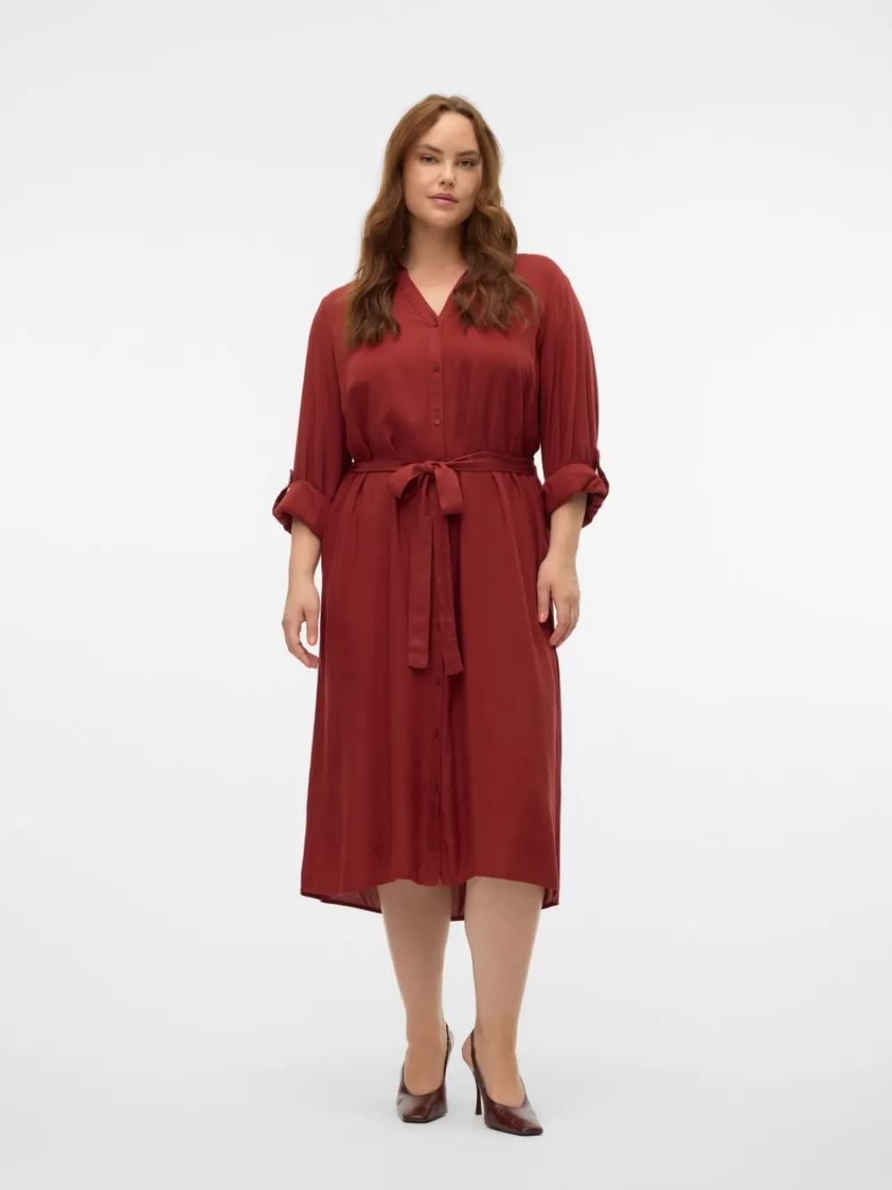 VERO MODA VMBUMPY Midimekko Fired Brick Cheap