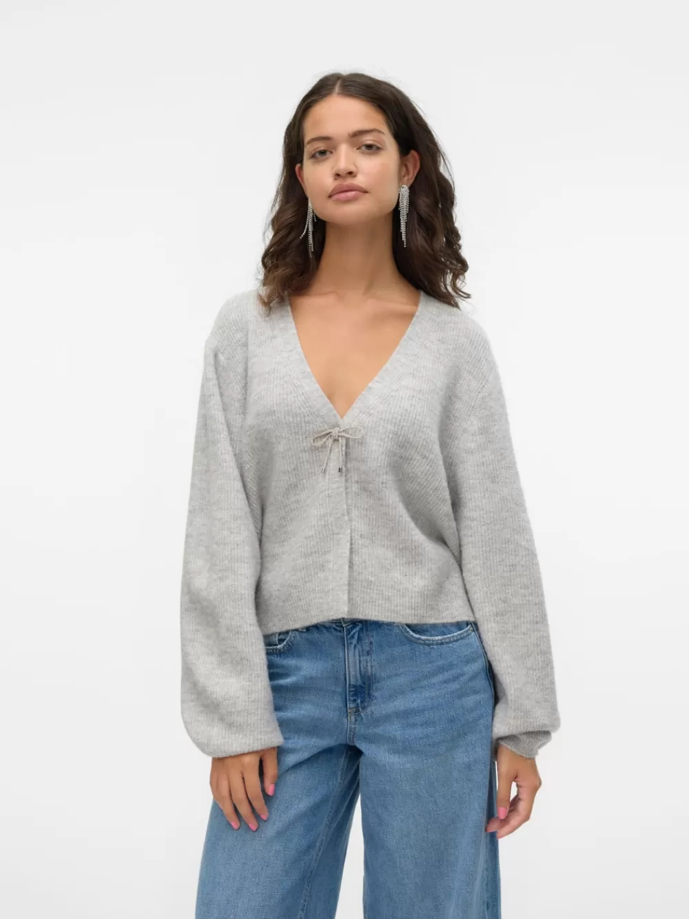 VERO MODA VMCAIA Neuletakit Light Grey Melange Best