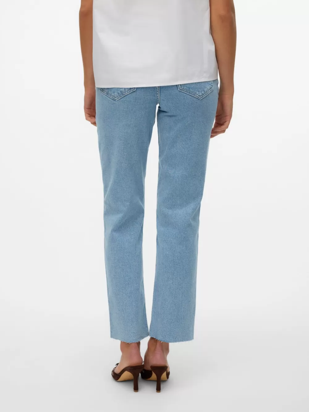 VERO MODA VMCALIA Korkea vyötärö Straight fit Farkut Light Blue Denim Store