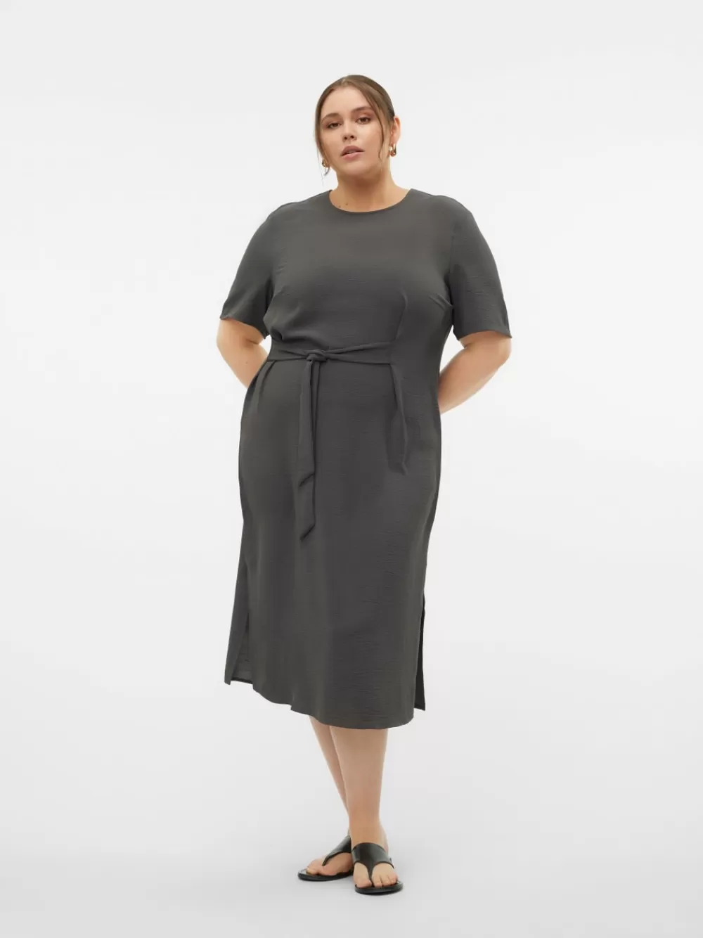 VERO MODA VMCALVA Midimekko Asphalt Fashion