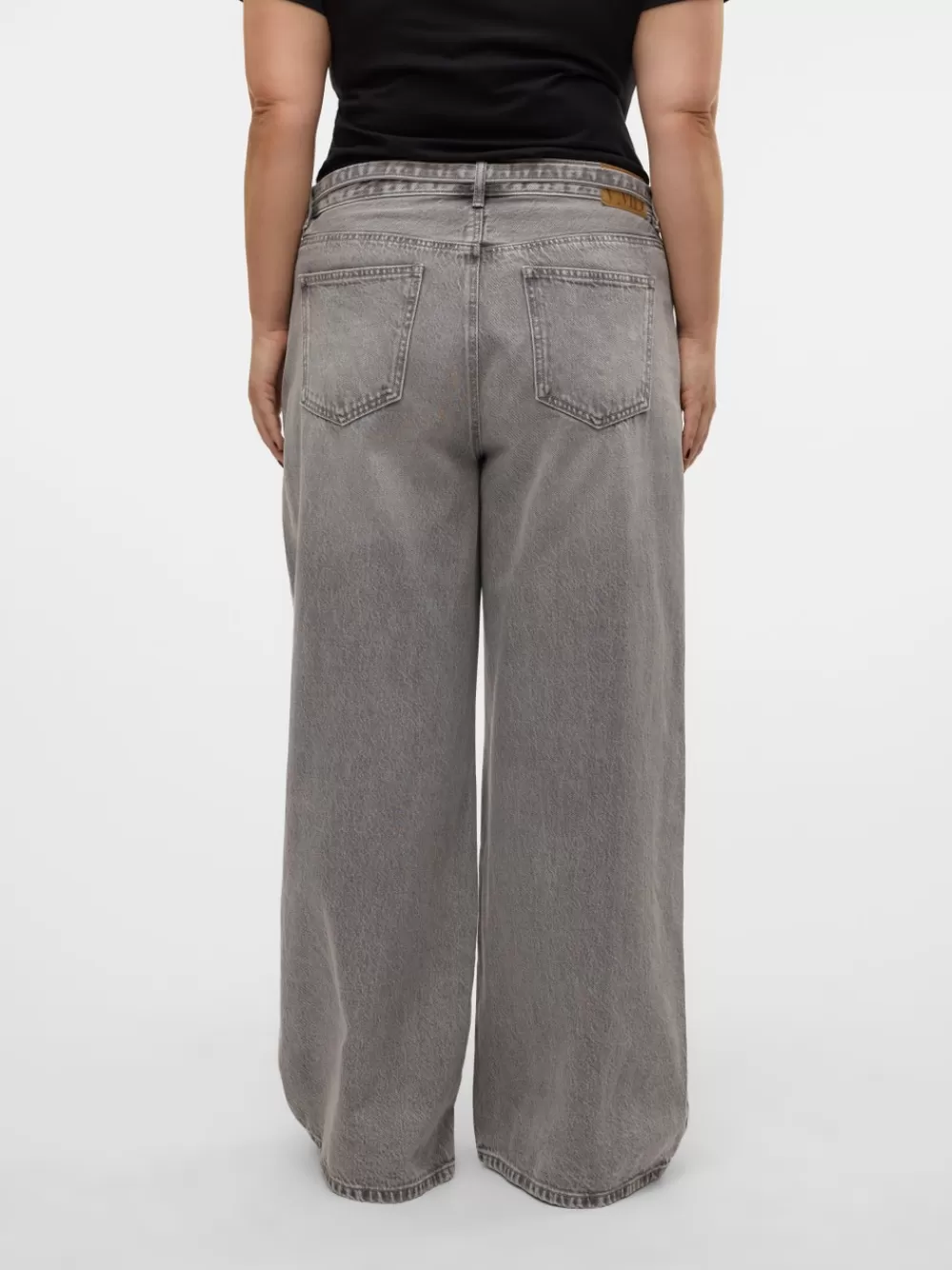 VERO MODA VMCANNET Normaali vyötärö Wide leg fit Farkut Medium Grey Denim Flash Sale