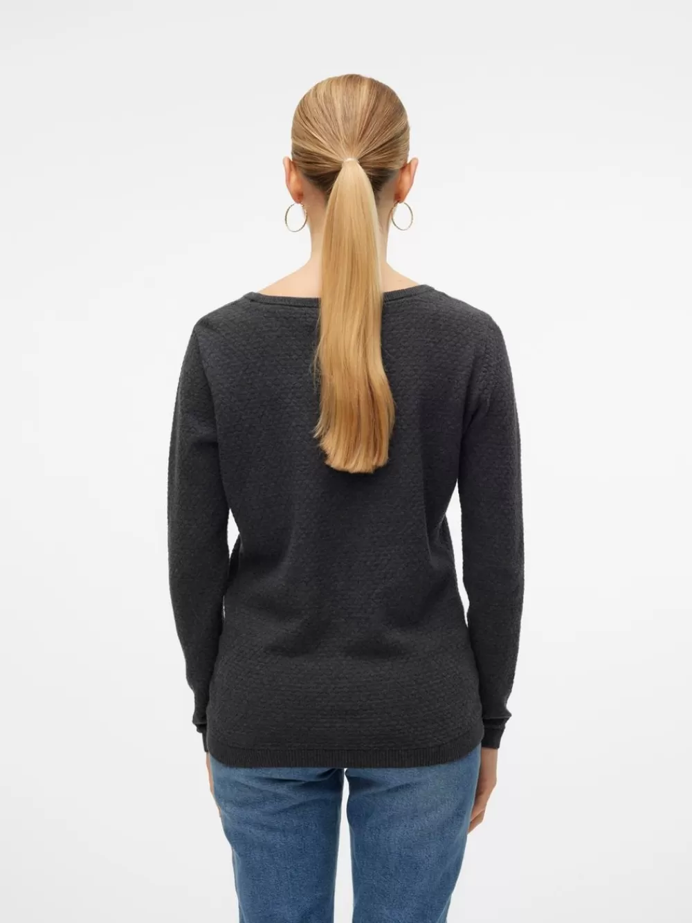 VERO MODA VMCARE Neulepuserot Dark Grey Melange Online